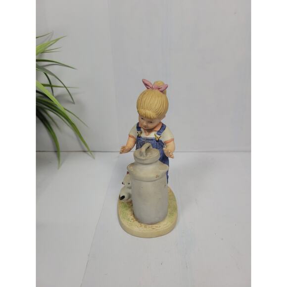 Vintage Denim Days 1501 Debbie "Morning Chores" Homco Figurine - Picture 2 of 5